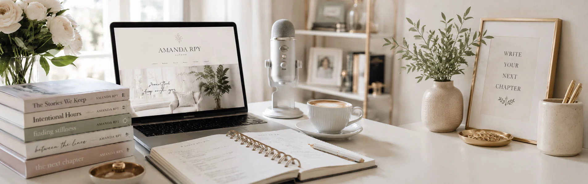 Publishing desk visual