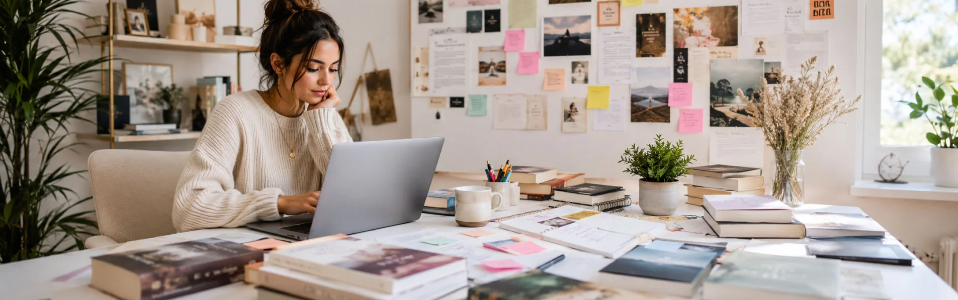 Publishing desk visual