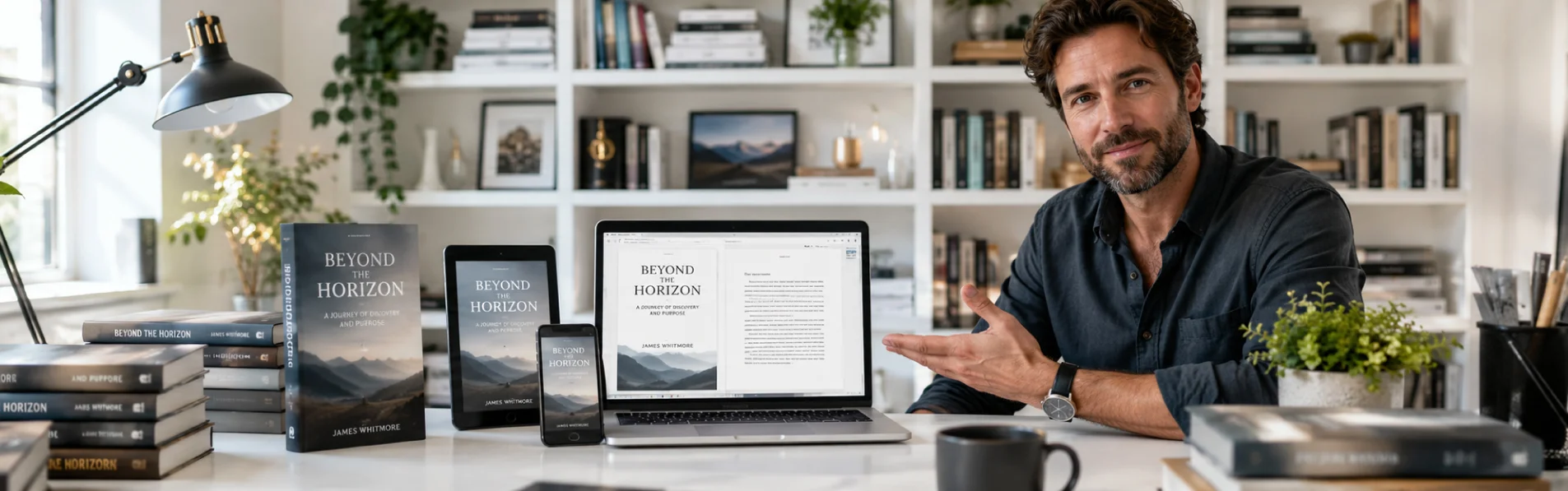 Publishing desk visual